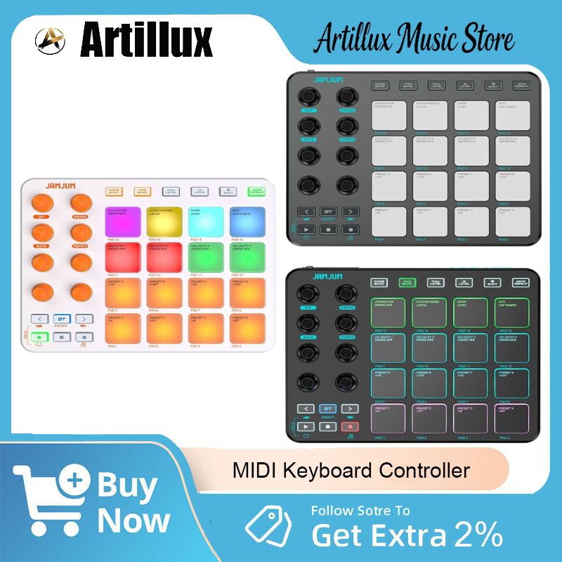 Midi Controller Pad - 1 قطعة وحدة تحكم MIDI RGB