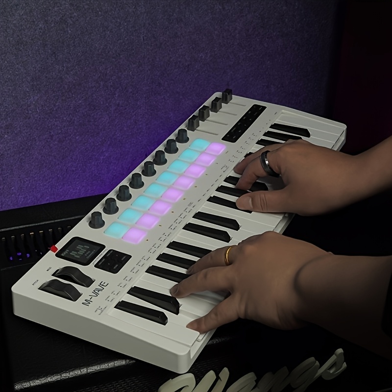 لوحة مفاتيح ميدي بلوتوث M-VAVE - مراجعة Midi Controller Pad وسعره
