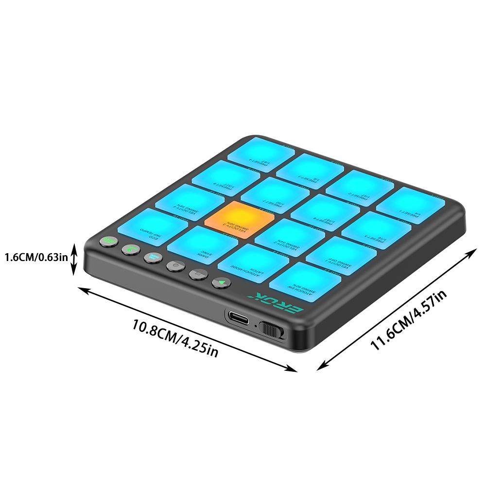 وحدة تحكم MIDI لاسلكية من EROK - مراجعة Midi Controller Pad وسعره