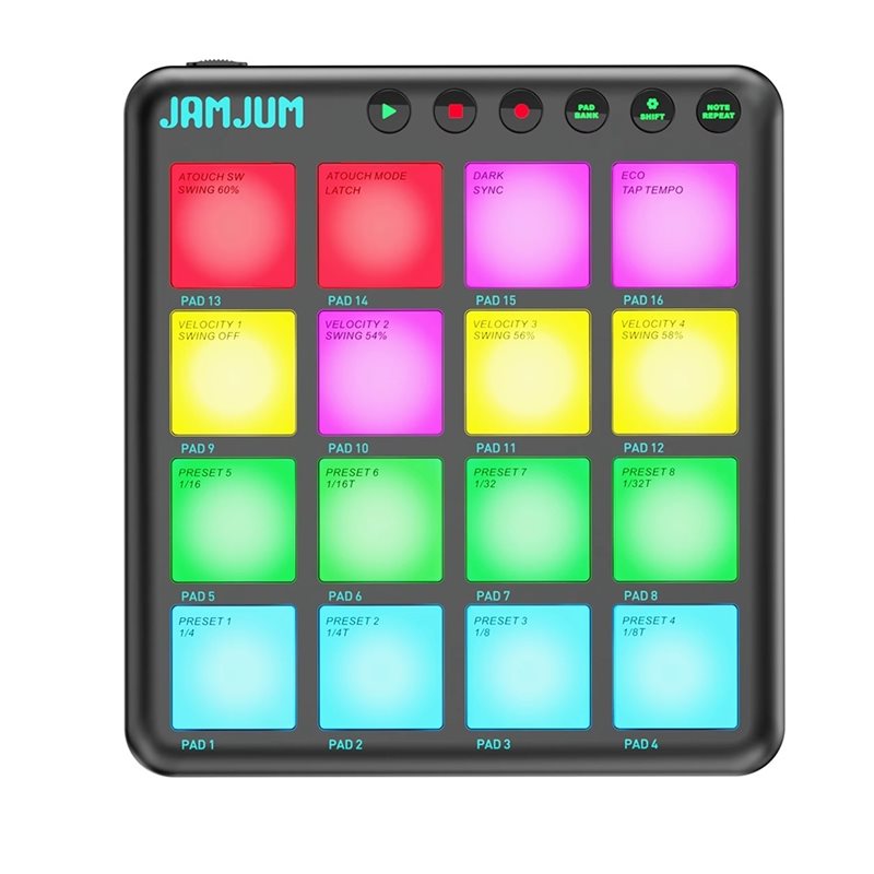 【مستلزمات السفر】وحدة تحكم JAMJ - مراجعة Midi Controller Pad وسعره