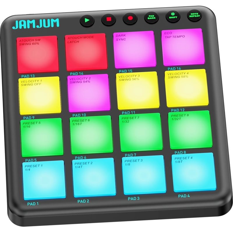 【مستلزمات السفر】وحدة تحكم JAMJ - مراجعة Midi Controller Pad وسعره