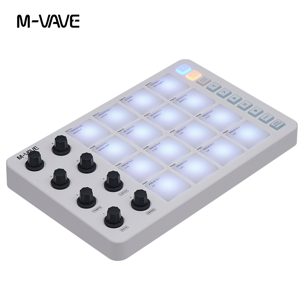 وحدة تحكم لاسلكية M-VAVE SMC-P - مراجعة Midi Controller Pad وسعره