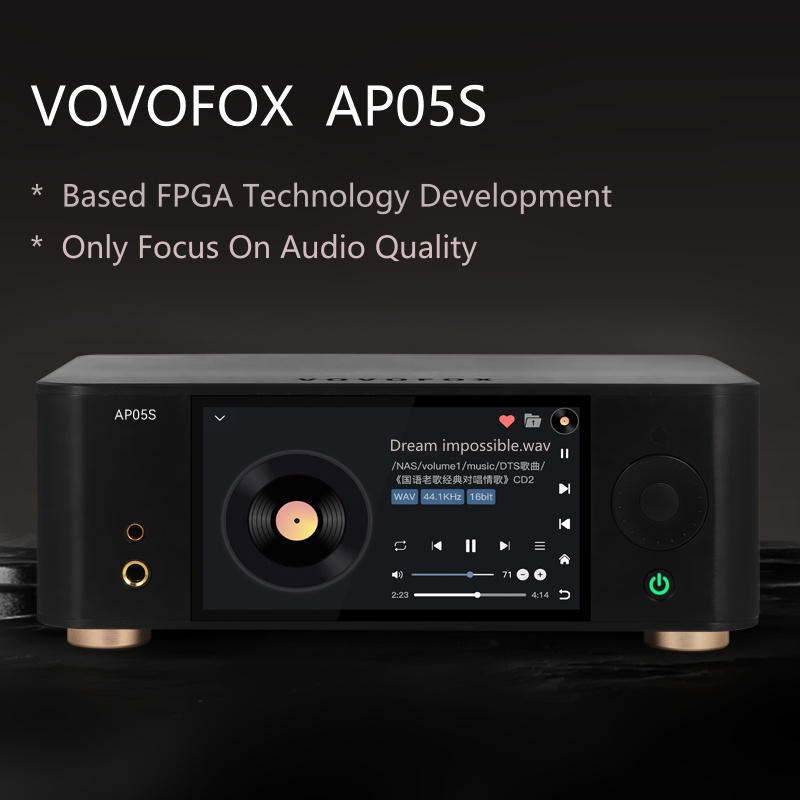 مشغل موسيقى VOVOFOX-HiFi AP05S - مراجعة Audio Without Music وسعره