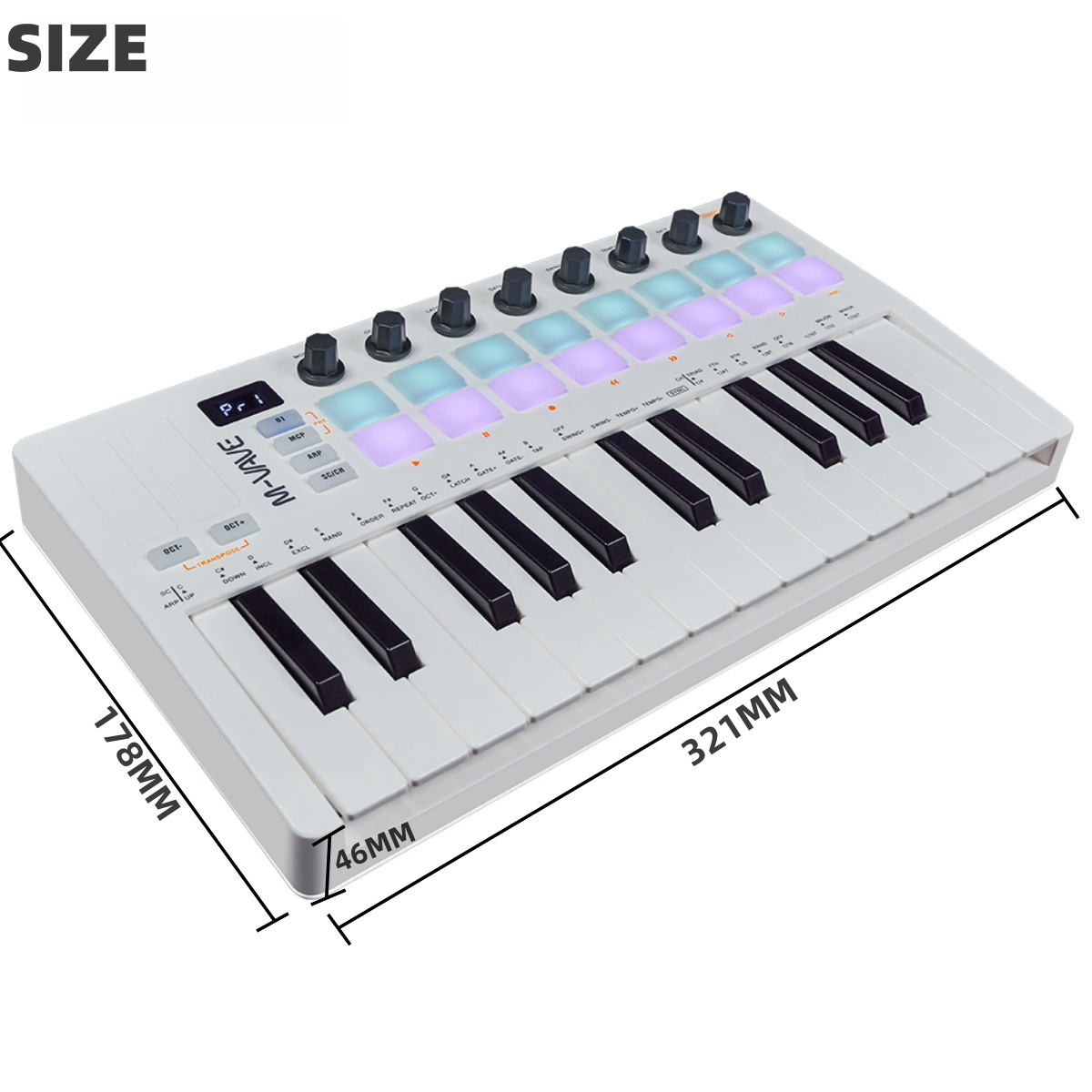 M-VAVE SMK-25 II 25 مفتاح MIDI - مراجعة Midi Controller Pad وسعره